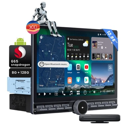 12.95'' ATOTO X10 Android Autoradio mit 1& Doppel-DIN mit Taste Display Chat GPT