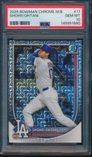 PSA 10 SHOHEI OHTANI 2025 Bowman Chrome Mega Box #17 LA DODGERS MVP GEM MINT