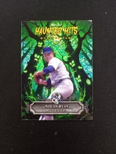 Nolan Ryan *Wild Card Multi-Sport Haunted Hits *SSP/3* Green Sparkle #HHW-NR