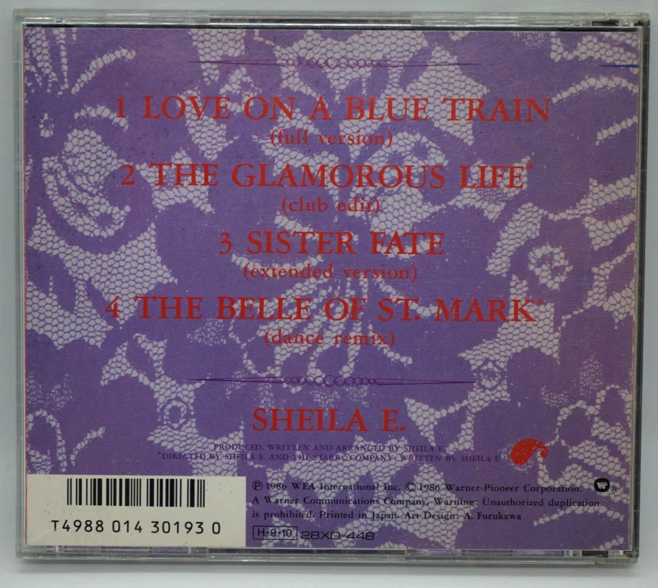 Sheila E : The Glamorous Life Club - Dance EP ( JAPAN 1986 Press)  28XD-448 RARE - Image 2 of 3