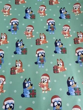 BLUEY And FRIENDS Christmas Wrapping Paper 25 Sq Ft Chilli Bandit