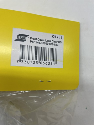 #ad #ad ESAB Part No. 0700000823 Front Cover Lens Clear HD 5 pack $70.00