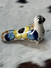 Vintage Mexican Ceramic Tonala Yellow Bird