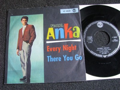 Paul Anka-Every Night 7'' Vinyl-1963 Germany-RCA Records-47 8068