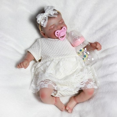 Realistic Reborn Baby Dolls Vinyl Silicone Newborn Doll Girl