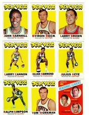 1971 Topps DENVER ROCKETS (Nuggets) ABA team set VG/EX EX/MT--L.Brown RC!!