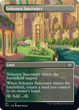 Light Play x 1 Selesnya Sanctuary - Foil - Borderless Double Masters 2022 Varian