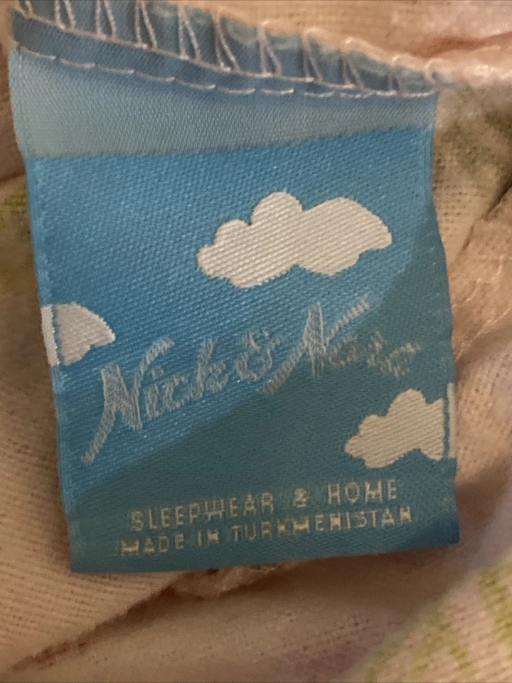 Sábana bajera Nick & Nora franela tamaño doble 100 % algodón rosa patrón muñeco de nieve Foto 3 de 4