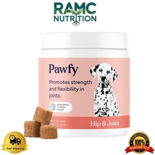 Pawfy Hip & Joint Supplement for Dogs with MSM & Vitamins - 30 Chews