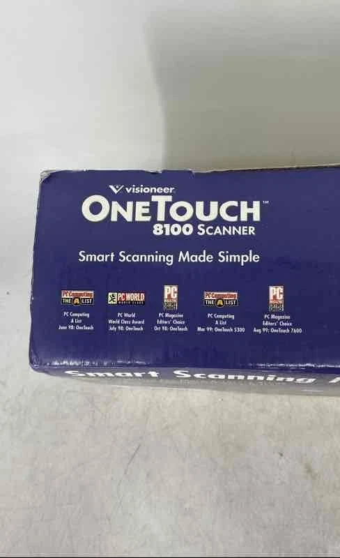 Visioneer OneTouch 8100 Black 42-Bit Color USB Parallel Serial Flatbed Scanner - Image 2 of 4