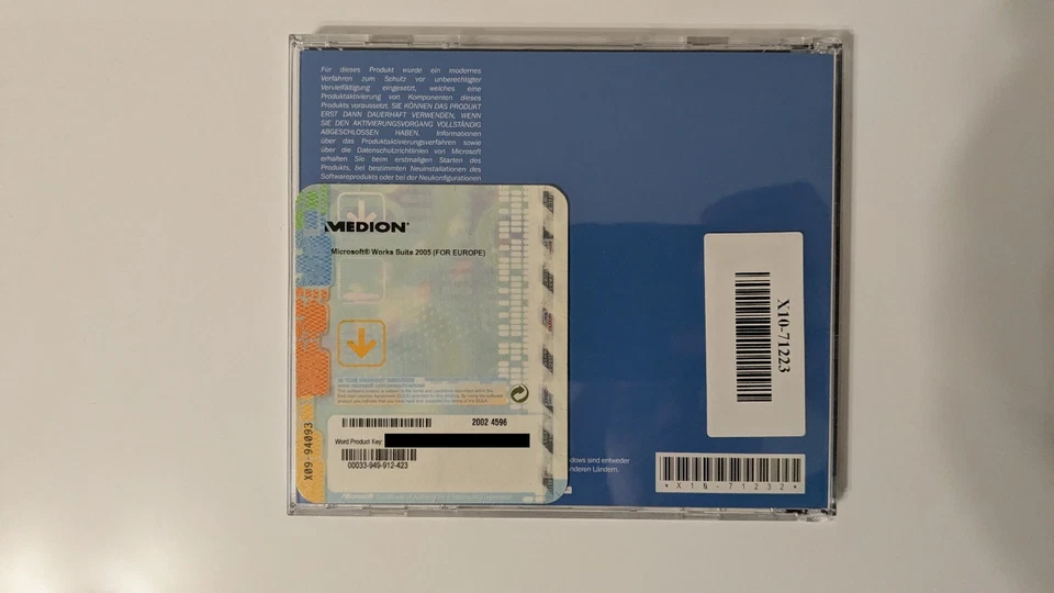 Microsoft MS Works 2005 deutsch DVD/Lizenz/CoA inkl. Word 2002 - Bild 3 von 3
