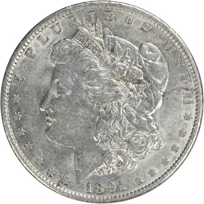 1891 Morgan Silver Dollar AU Uncertified #428