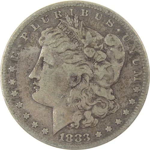 1883 S Morgan Silver Dollar F Fine $1 Coin Collectible SKU:I22768