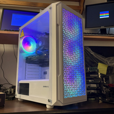 Custom White Gaming Desktop PC Intel Core i7 Quad 16GB 1TB
