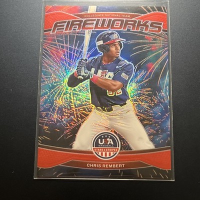 2026 Panini USA Stars & Stripes Chris Rembert FIREWORKS RED PRIZM SP /199 (C1)