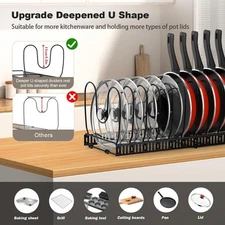 Pot and Pan Organizer Rack for Cabinet