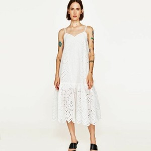 zara white eyelet dress