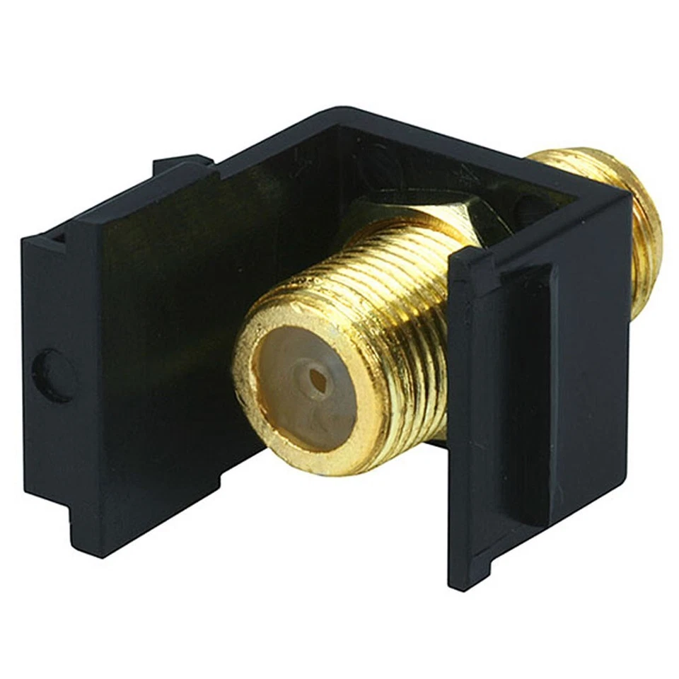 4 Pcs F Type Female Coax Snap-in Modular Jack Insert for Keystone Wall Plate  - Image 2 of 2