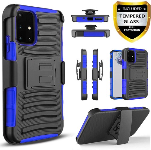 Funda protectora con clip para cinturón + pantalla de vidrio templado para teléfono Samsung Galaxy A71 5G A51 - Imagen 15 de 38