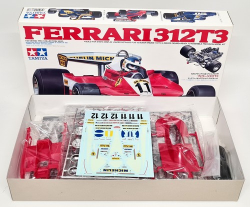 Tamiya 1/20 Ferrari 312T3 1978 Villeneuve Reutemann Plastic Model Car Kit - Photo 4/7