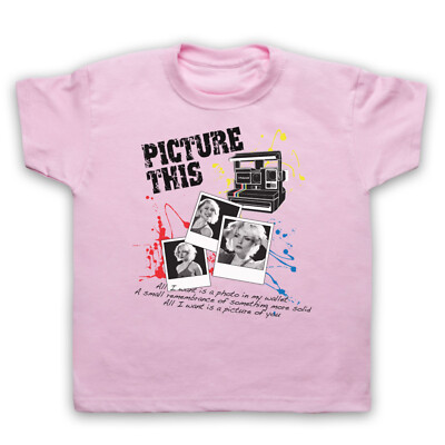 BLONDIE DEBBIE HARRY BILD DIESES POLAROID INOFFIZIELLES KINDER T-SHIRT