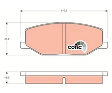 Brake pad set, disc brake Cotec TRW GDB383 for Suzuki