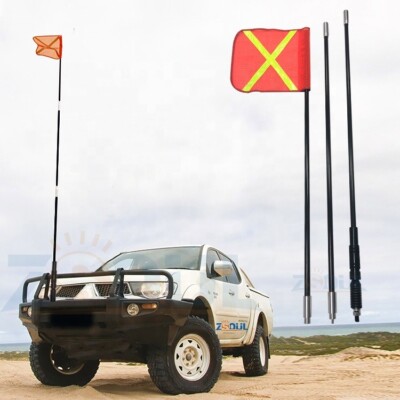 Mining Lighted Whip Antenna for Truck Buggy with Spring Quick Release Base Light