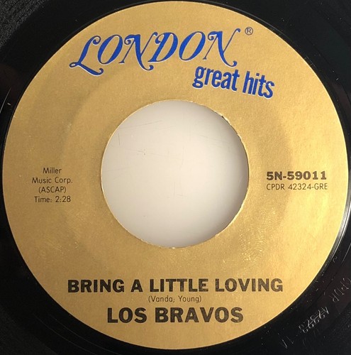 Los Bravos / Black Is Black / London Records 45rpm / NM - Picture 4 of 5