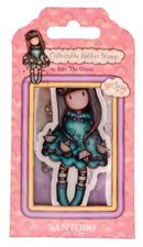 Gorjuss Girls Collectable Mini 19 INTO THE OCEAN-Rubber Stamp-Stamping Craft
