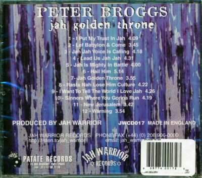 洋楽 Peter Broggs Jah Golden Throne Peter Broggs – Jah Golden Throne | Releases | Discogs
