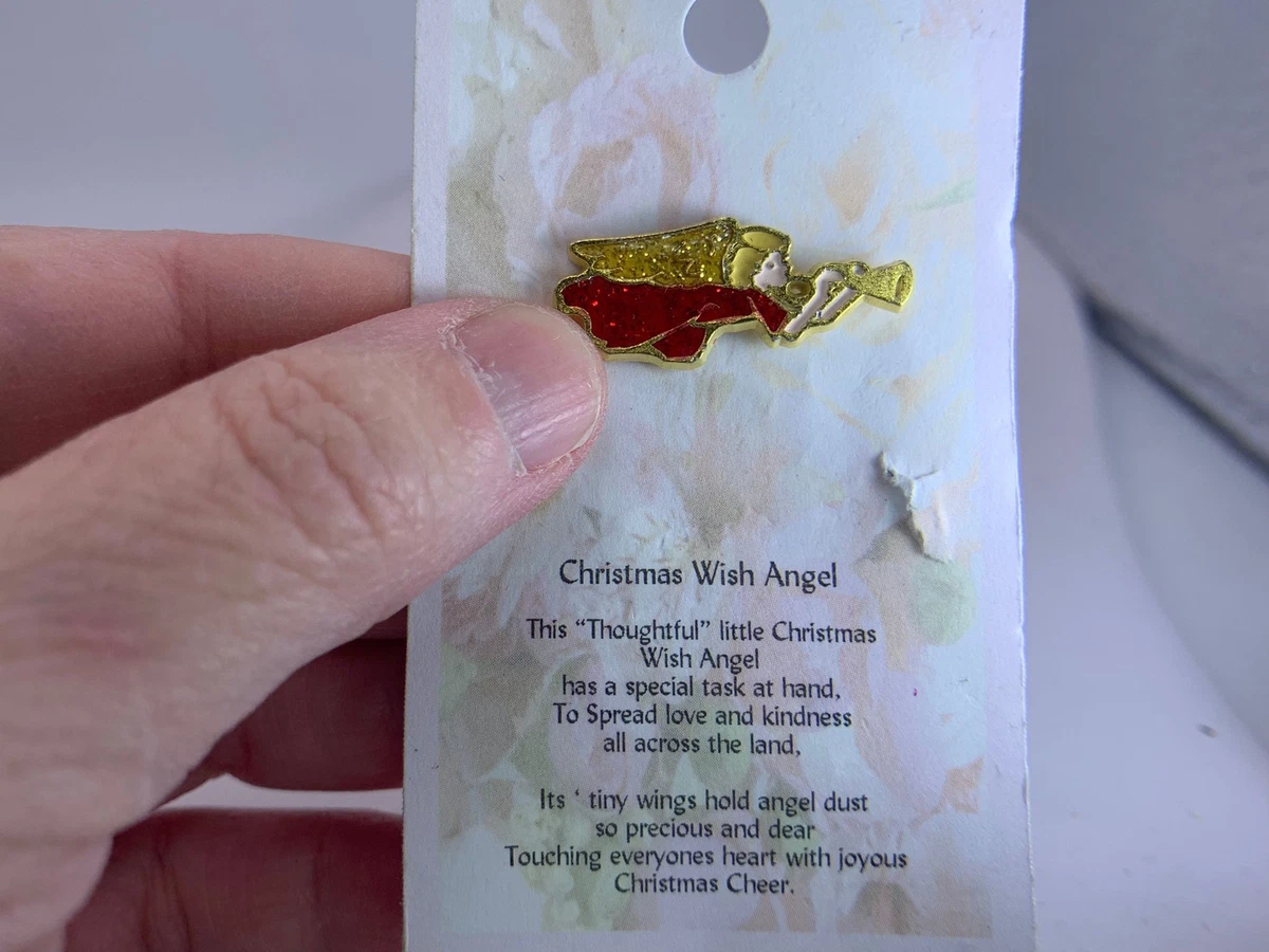Christmas Wish Angel NOSWT Vintage Gold Brooch Pin V 9844 eBay