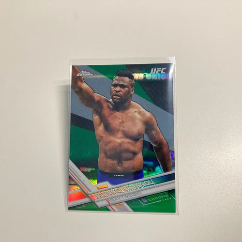 Francis Ngannou 2017 Topps Chrome UFC Green Refractor Rookie Card 96/99 #78