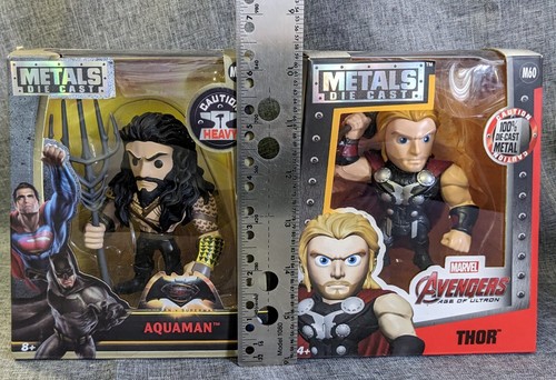 THOR & AQUAMAN Marvel DC Metals Die Cast Avengers Action Figure M60 M15 - Picture 8 of 8