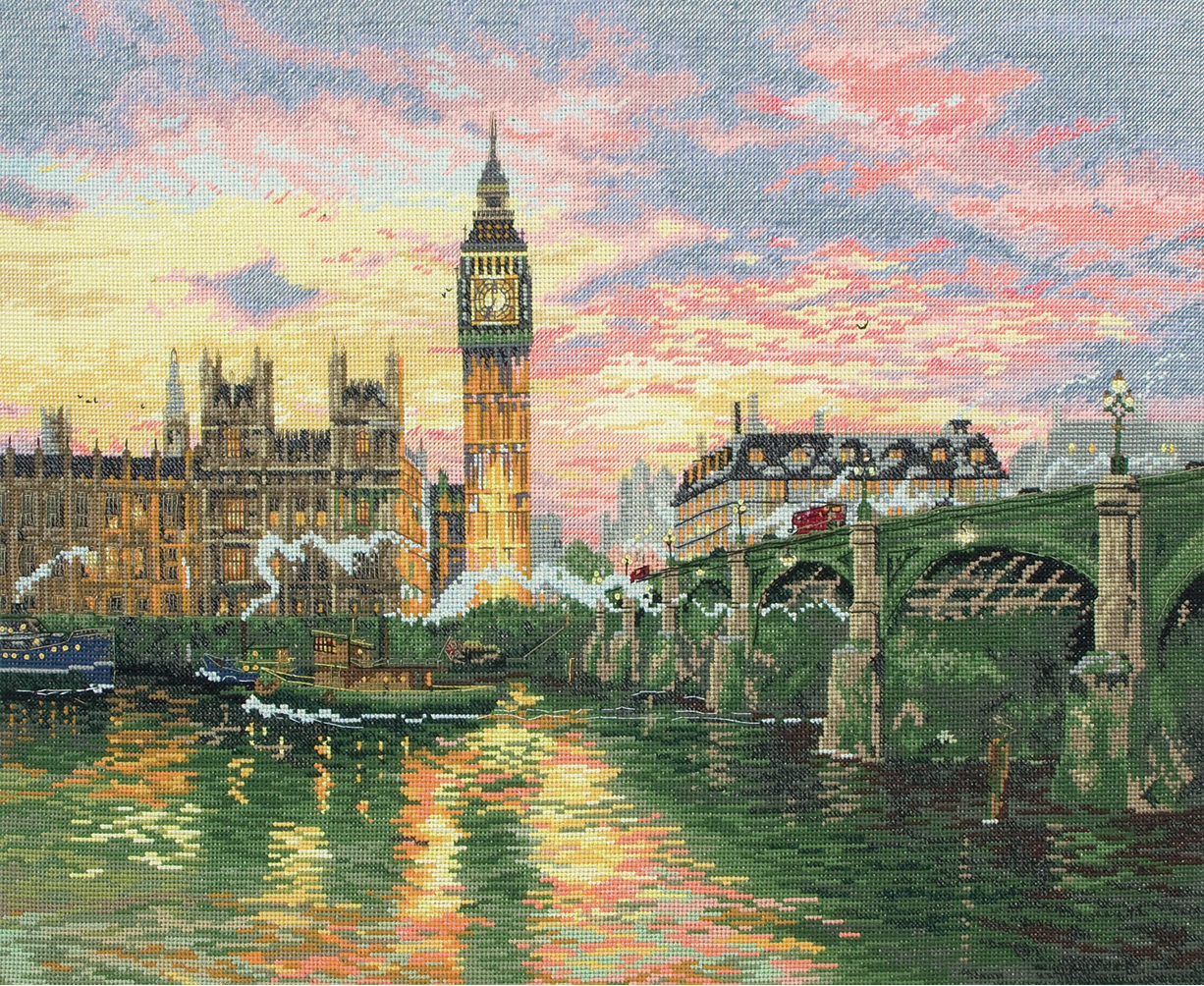 Anchor Maia Collection Cross Stitch Kit - London, Westminster by Thomas Kinkade