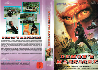 (FSK 18) VHS Videokassette - Demon's Massacre - Edmund Morris, Ken Ashley