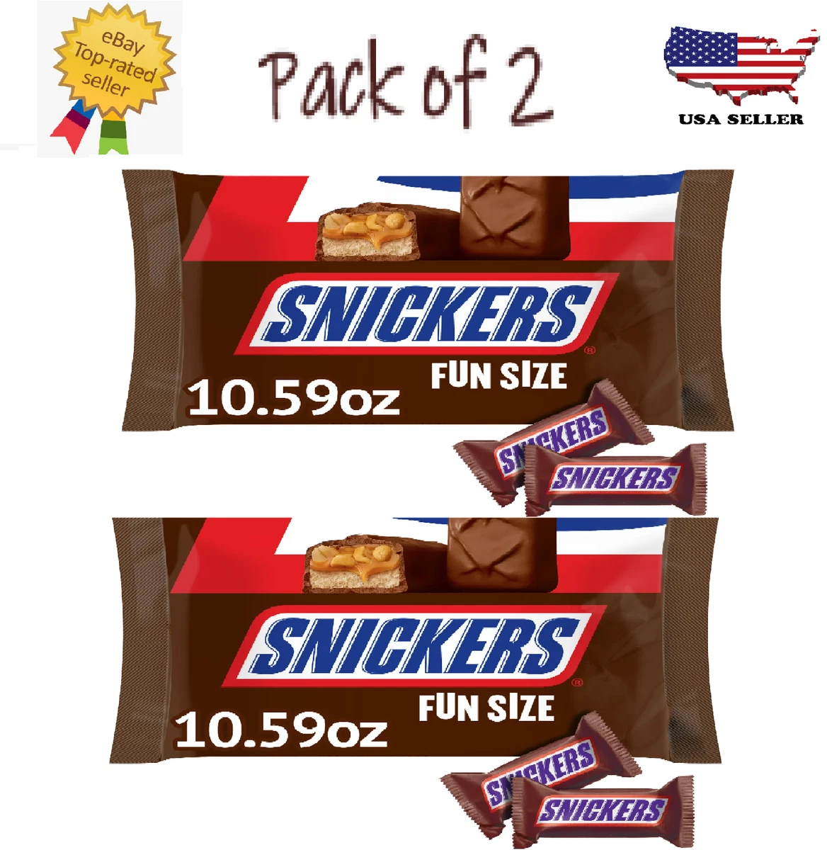 Snickers Fun Size Candy Bars - 10.59 oz bag