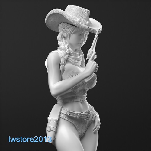 1/35 Painted Sexy Cowgirl Resin Miniatures Figures Model For Cars Vehicles Toy - Picture 12 of 21