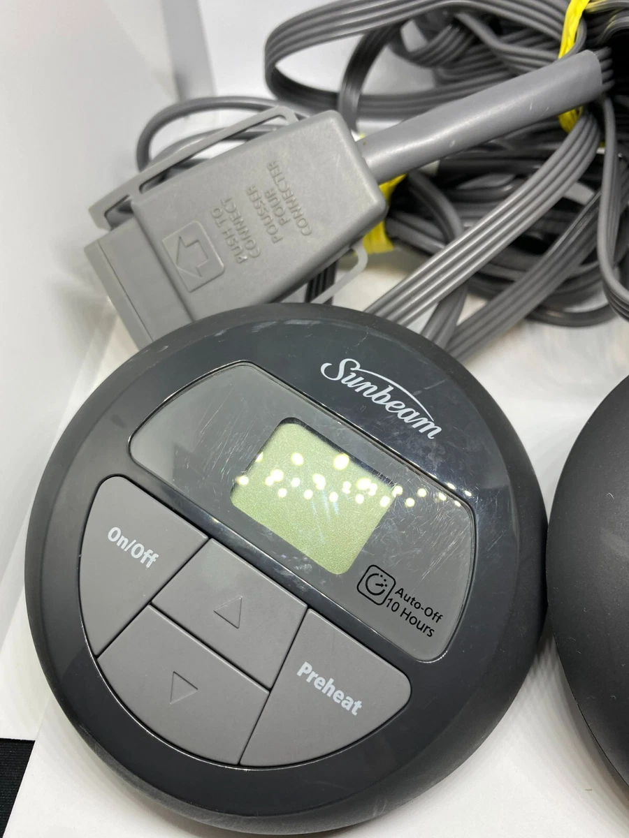 Sunbeam Z85KQ Dual Electric Heating Blanket Controllers 4 Prong Cord Auto  Off | eBay