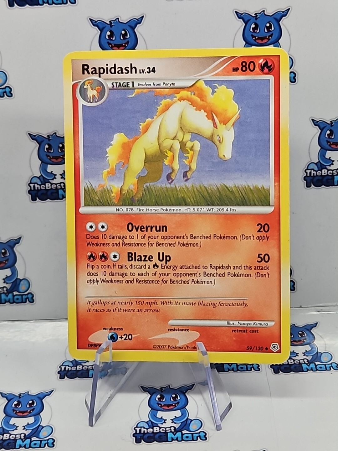 Pokémon Rapidash Diamond & Pearl 59/130 LP