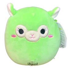 Squishmallows Jim The Alpaca Llama 5" Plush, Rare Original 2017-2018 Green Llama