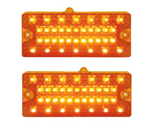 Pair Amber LED Parking Turn Signal Lights for...