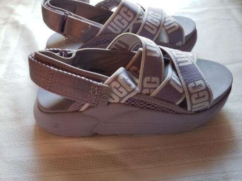 Sandalia para mujer UGG LA nube lavanda y blanca 1110090 logotipo talla 6 - Imagen 3 de 7
