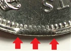 Clip Error 1982 Canada 50 Cents UNC #12104s