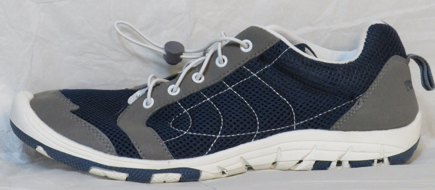 ROC SOC WATER SHOE MENS 11 NAVY GREY 2655 SNEAKER WADING KAYAK CANOE