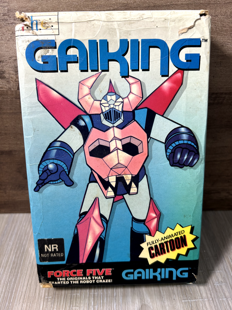 Gaiking Force Five Anime VHS 1982 Rare OOP Cartoon Family Home