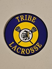 Tribe Lacrosse - / Naklejka - 3" x 3" - Oryginalna Vintage Rdzenna