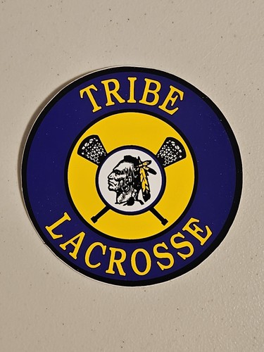 Tribe Lacrosse - / Sticker - 3” x 3" - Original Vintage Indigenous - 第 1/1 張圖片
