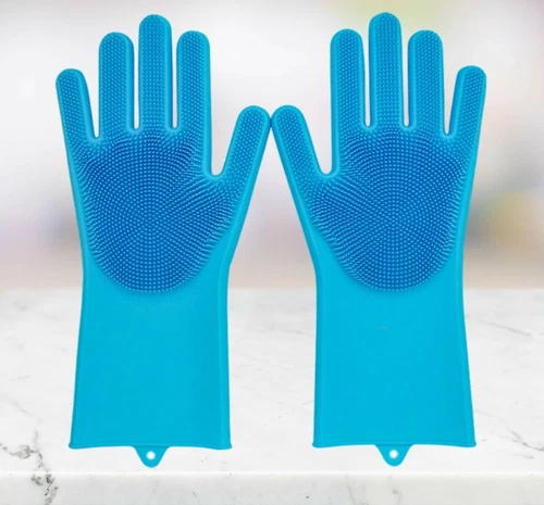 Pet Grooming Gloves, Multipurpose Silicone Cleaning Gloves for Pet Dogs Cats - Picture 4 of 6