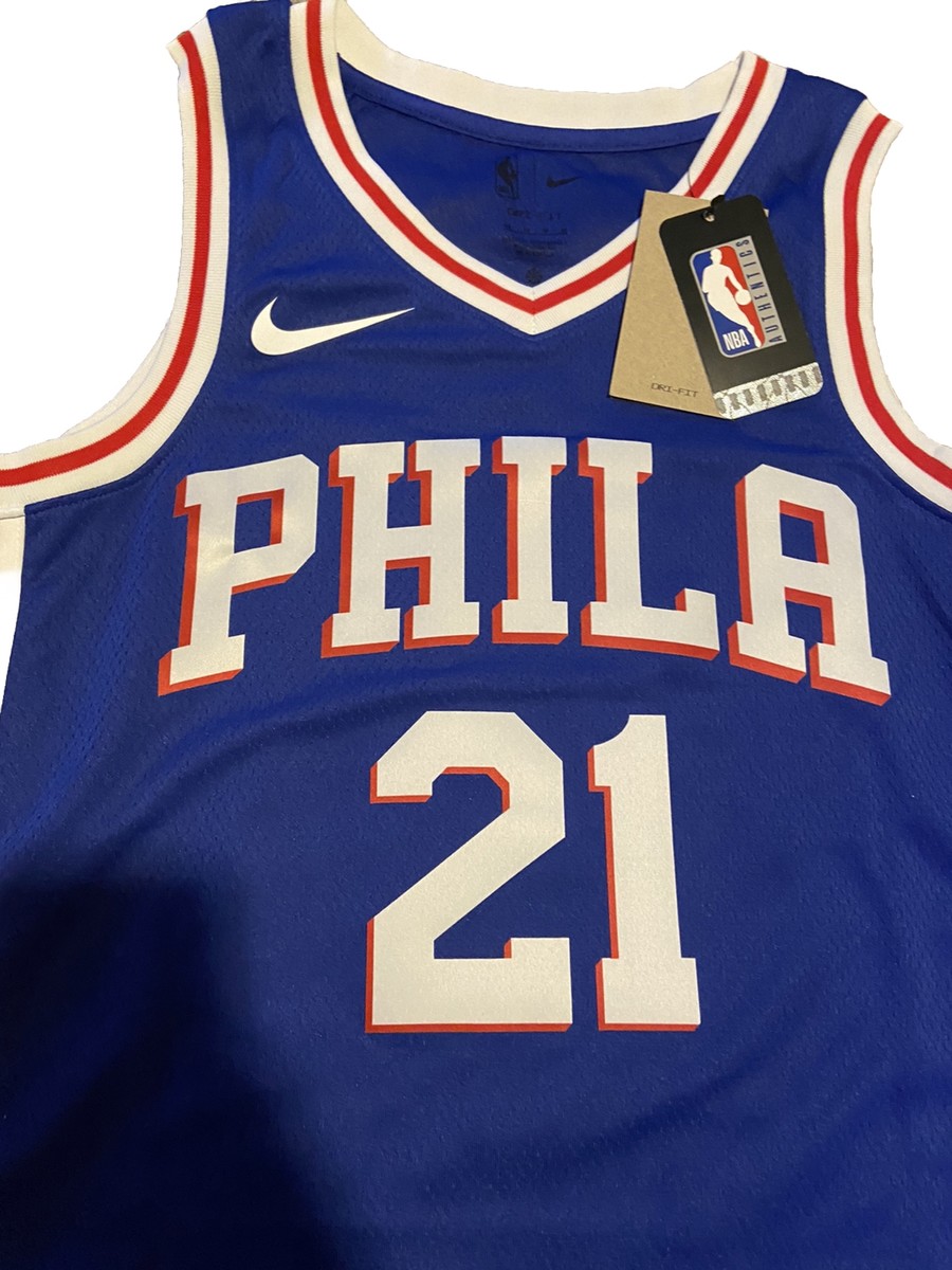 Mens Nike Philadelphia 76ers Sixers Basketball Jersey Joel Embiid Size  Medium