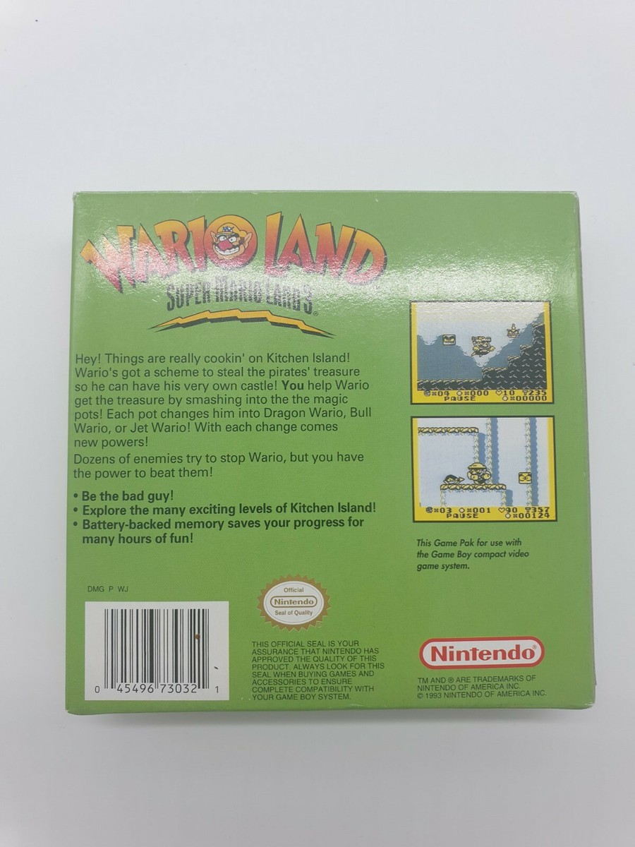 NEW Nintendo Game boy Gameboy SUPER MARIO WARIO LAND OVP BOITE